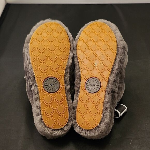 BRAND NEW UGG GIRLS FLUFF YEAH MARBLE SLIDE SANDAL R3 - Picture 11 of 14